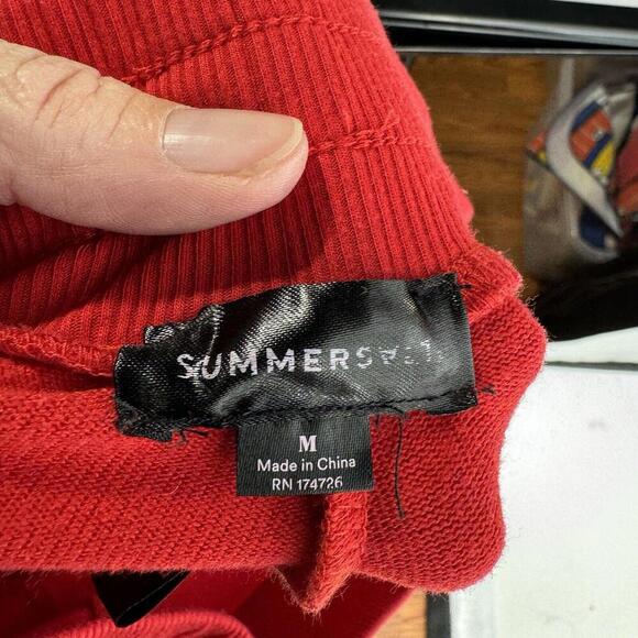 Summersalt pants womens medium M red joggers sweatpants athletic loungewear - Picture 3 of 6
